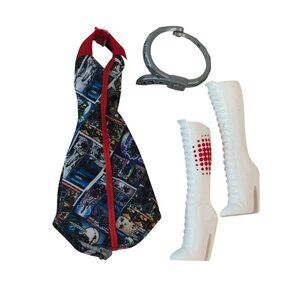 Monster High Wydowna Spider I Heart Fashion Dress White Boots Belt Replacement P